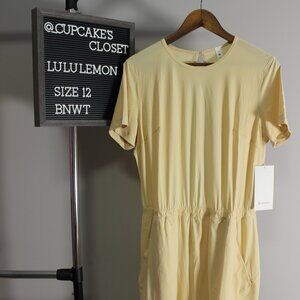 Lululemon | NWT | Lightweight High-Neck Romper | Prosecco | Size 12